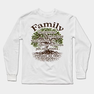 Family Tree Funny Family Reunion Long Sleeve T-Shirt